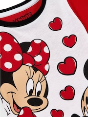 Character Red Disney Minnie Mouse And Mickey Mouse 100% Cotton Pyjamas 2 Pack - Image 4 of 5