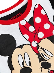Character Red Disney Minnie Mouse And Mickey Mouse 100% Cotton Pyjamas 2 Pack - Image 5 of 5