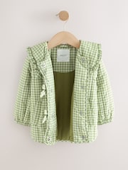 Green Shower Resistant Frill Collar Jacket (3mths-7yrs) - Image 2 of 5