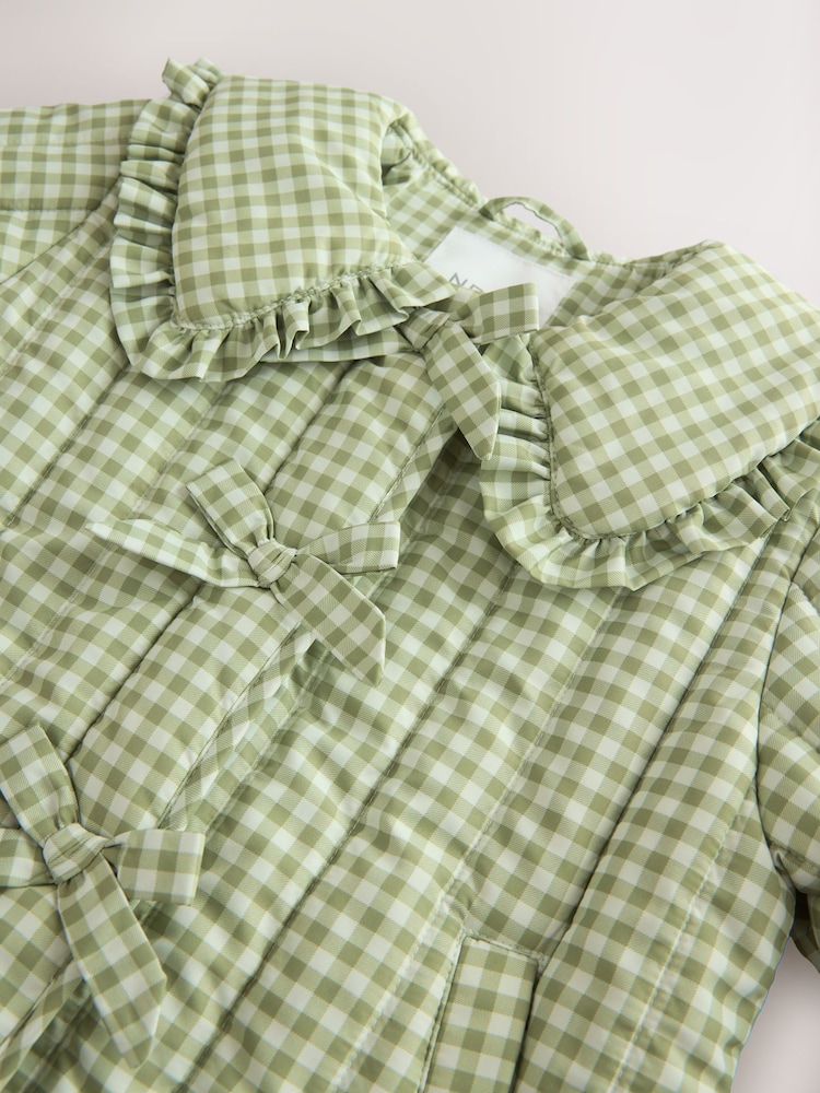 Green Shower Resistant Frill Collar Jacket (3mths-7yrs) - Image 5 of 5 Green Shower Resistant Frill Collar Jacket (3mths-7yrs) - Image 5 of 5