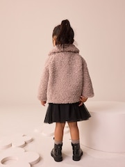 Mink Brown Borg Casual Jacket (12mths-7yrs) - Image 2 of 9