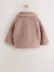 Mink Brown Borg Casual Jacket (12mths-7yrs) - Image 6 of 9
