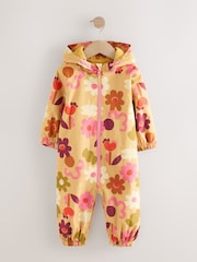 Ochre Yellow Waterproof Printed Puddlesuit (3mths-7yrs) - Image 5 of 9