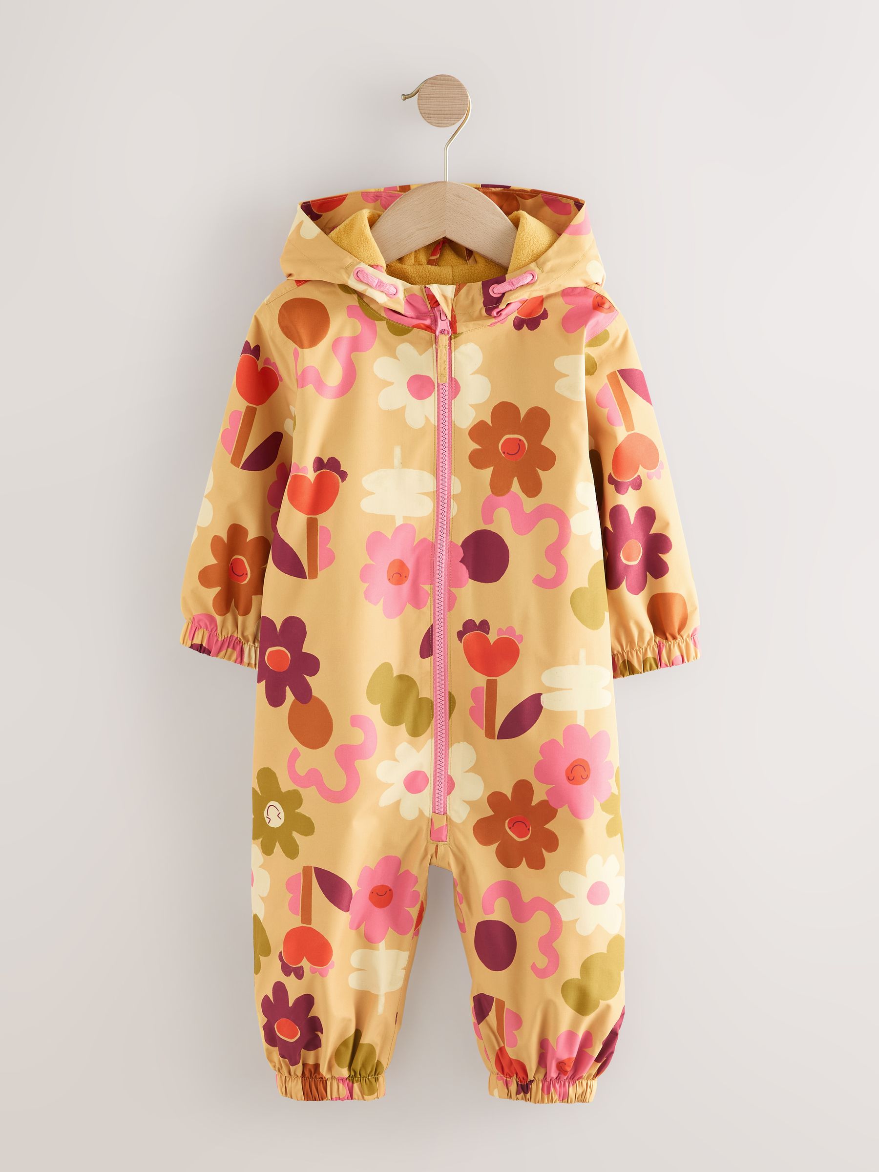 Buy Ochre Floral Waterproof Printed Puddlesuit (3mths-7yrs) from