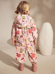 Multi Pink Waterproof Hooded Puddlesuit (3mths-7yrs) - Image 2 of 6