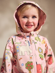 Multi Pink Waterproof Hooded Puddlesuit (3mths-7yrs) - Image 3 of 6
