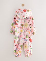 Multi Pink Waterproof Hooded Puddlesuit (3mths-7yrs) - Image 4 of 6