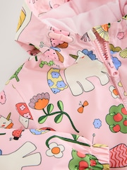 Multi Pink Waterproof Hooded Puddlesuit (3mths-7yrs) - Image 5 of 6