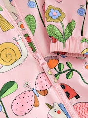 Multi Pink Waterproof Hooded Puddlesuit (3mths-7yrs) - Image 6 of 6