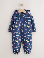 Azul marino - Mono impermeable estampado (3 meses a 7 años) - Imagen 1 de 5