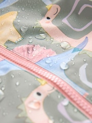 Khaki/Green Waterproof Printed Puddlesuit (3mths-7yrs) - Image 6 of 9