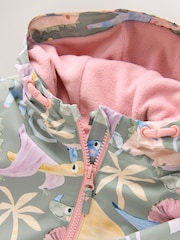 Khaki/Green Waterproof Printed Puddlesuit (3mths-7yrs) - Image 7 of 9