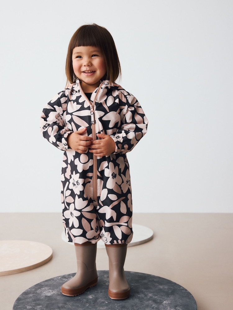 Monocromático - Mono impermeable estampado (3 meses a 7 años) - Imagen 1 de 9