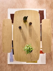 MADE.COM Oak Deauville 6 Seater Dining Bench Set - Image 2 of 6