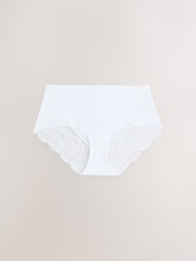 Black / White / Praline Nude Midi No VPL Lace Back Briefs 5 Pack - Image 2 of 8