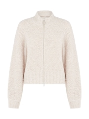 Vivere Lucinda Merino Boucle Zip pletena jopa - Slika 4 iz 4