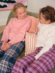 Green/Pink Check Woven Pyjama Bottoms 2 Pack (3-16yrs) - Image 2 of 3