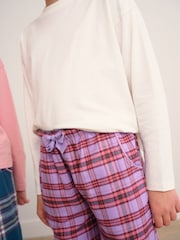 Green/Pink Check Woven Pyjama Bottoms 2 Pack (3-16yrs) - Image 3 of 3