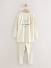 Neutral Slogan Legging Pyjamas 3 Pack (3-16yrs) - Image 6 of 10