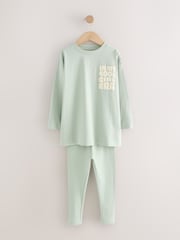 Neutral Slogan Legging Pyjamas 3 Pack (3-16yrs) - Image 7 of 10