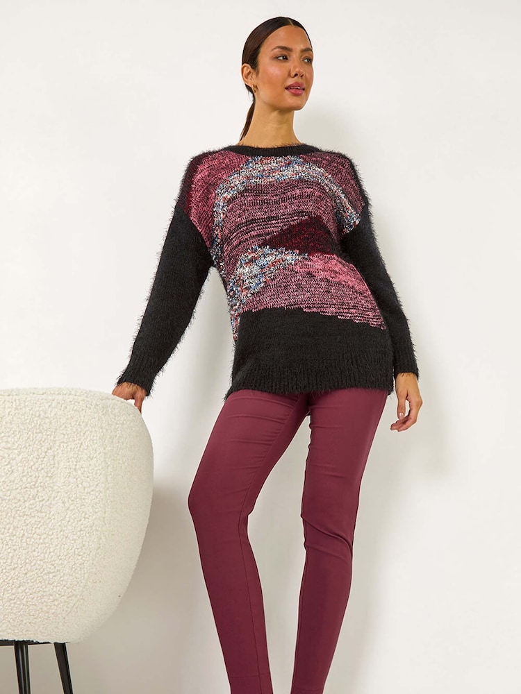 Roman Red Fleece Lined Stretch Bengaline Trousers - Image 1 of 6