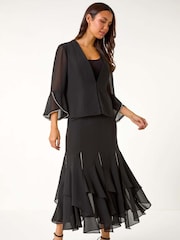 Roman Black Diamante Detail Jacket - Image 2 of 5