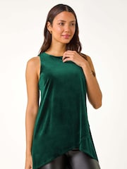 Roman Velvet Layered Cross-Over Top - Imagen 2 de 5
