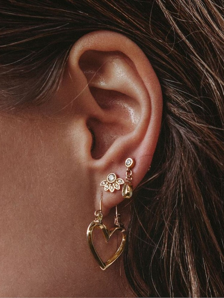 Luv Aj Gold Tone Core Mini Heartbreaker Hoops - Image 4 of 4