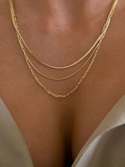 Luv Aj Gold Tone Cecilia Chain Necklace - Image 3 of 4