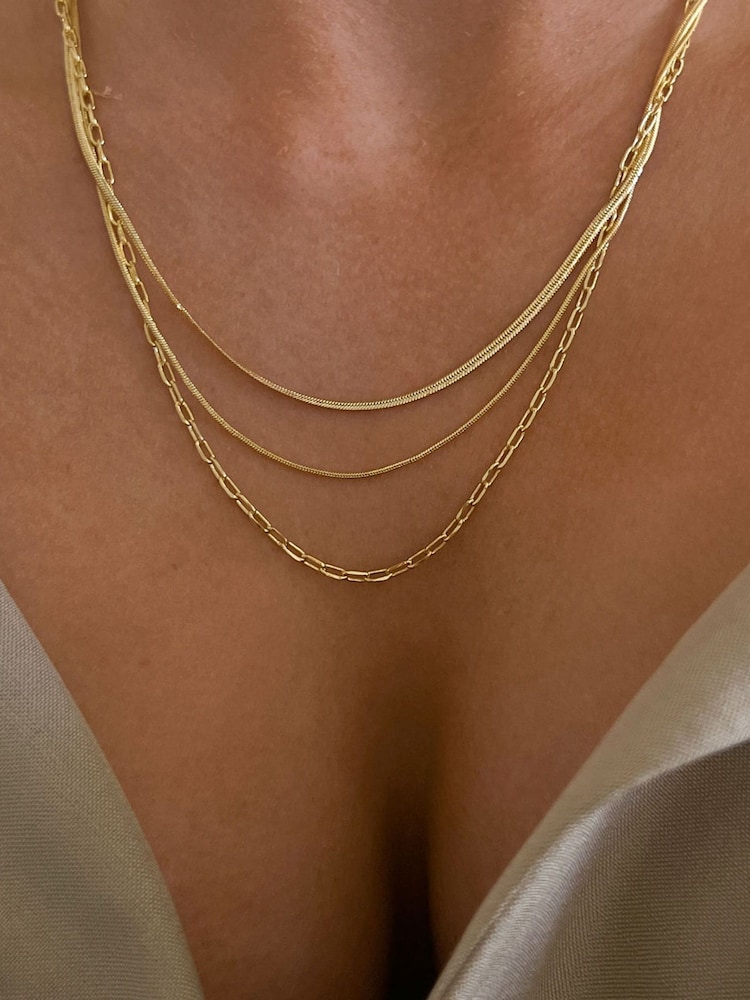 Luv Aj Gold Tone Cecilia Chain Necklace - Image 3 of 4