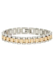 Luv Aj Gold Two-Toned Timepiece Bracelet - Image 1 of 4