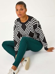 Roman Blue Fleece Lined Stretch Bengaline Trousers - Image 1 of 6