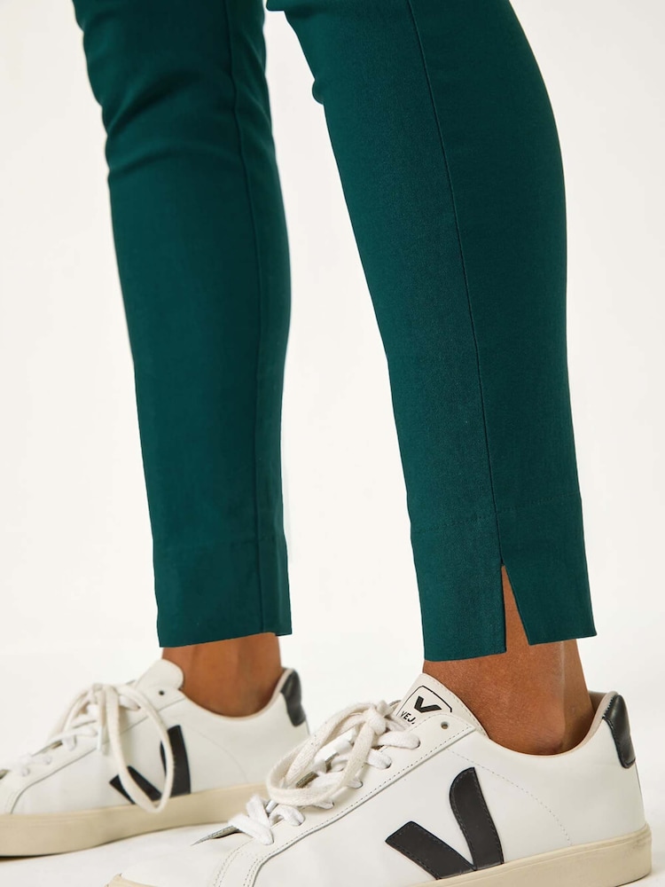 Roman Blue Fleece Lined Stretch Bengaline Trousers - Image 6 of 6