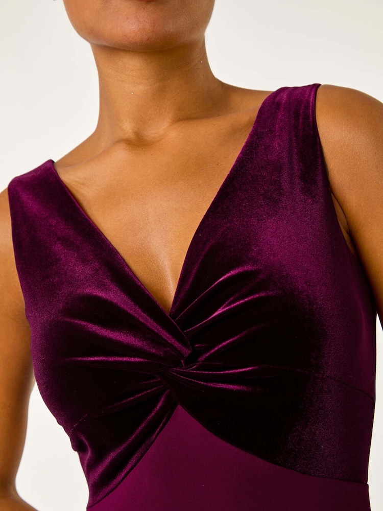 Vestido largo elástico con corpiño de terciopelo de Roman - Imagen 5 de 5 Vestido largo elástico con corpiño de terciopelo de Roman - Imagen 5 de 5