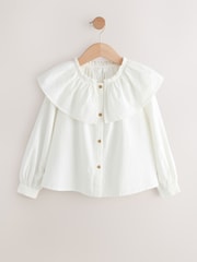 White Ruffle Collar Blouse (3-16yrs) - Image 4 of 7