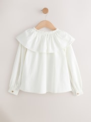 White Ruffle Collar Blouse (3-16yrs) - Image 5 of 7
