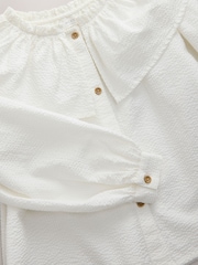 White Ruffle Collar Blouse (3-16yrs) - Image 6 of 7