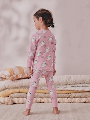 Pink Boo! Ghost Halloween Snuggle Pyjamas (9mths-12yrs) - Image 4 of 5