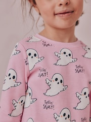 Pink Boo! Ghost Halloween Snuggle Pyjamas (9mths-12yrs) - Image 5 of 5