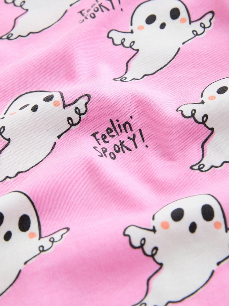 Pink Boo! Ghost Halloween Snuggle Pyjamas (9mths-12yrs) - Image 9 of 9 Pink Boo! Ghost Halloween Snuggle Pyjamas (9mths-12yrs) - Image 9 of 9