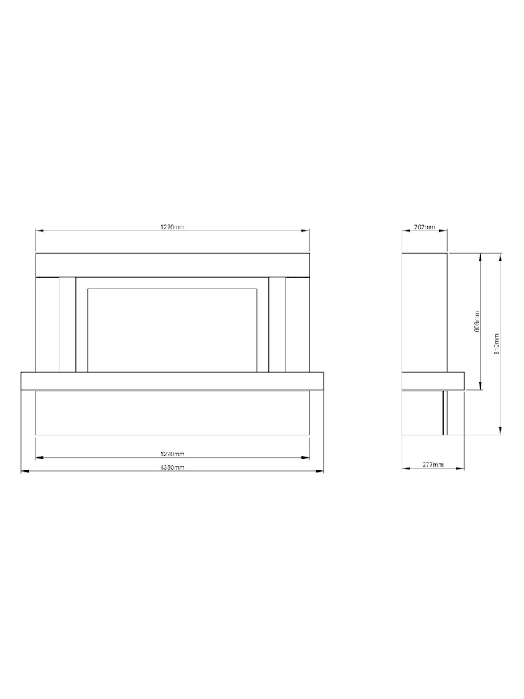 Be Modern Cashmere Vardo Complete 53inch Electric Fireplace - Image 5 of 5