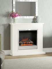 Be Modern Soft White Elsham Complete Electric Fireplace - Image 2 of 6