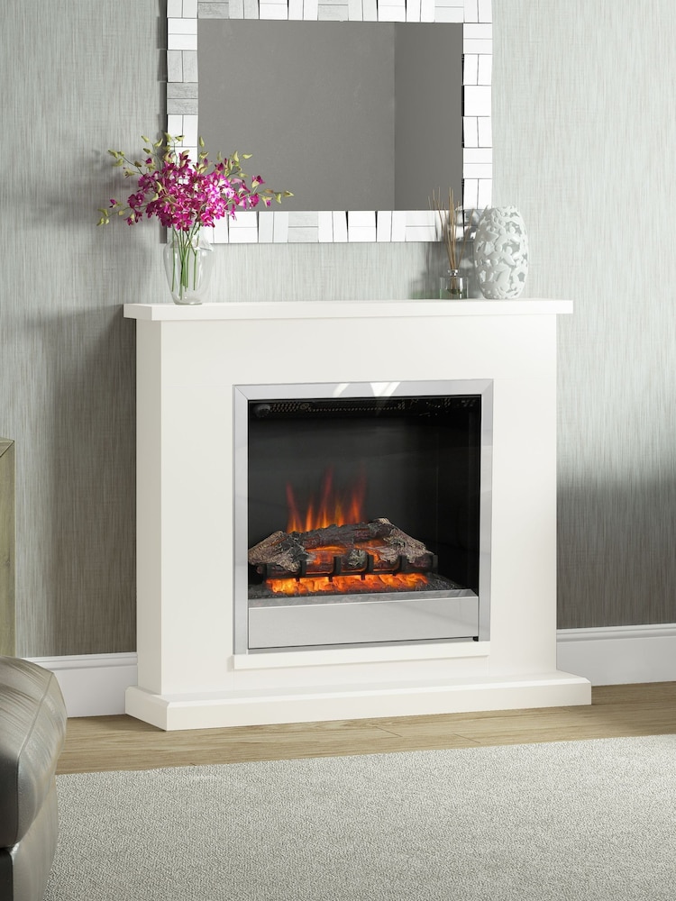 Be Modern Soft White Elsham Complete Electric Fireplace - Image 2 of 6