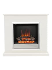 Be Modern Soft White Elsham Complete Electric Fireplace - Image 3 of 6
