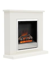 Be Modern Soft White Elsham Complete Electric Fireplace - Image 4 of 6