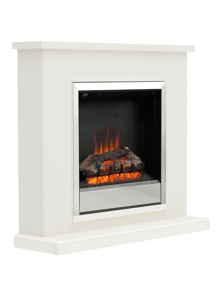 Be Modern Soft White Elsham Complete Electric Fireplace - Image 4 of 4 Be Modern Soft White Elsham Complete Electric Fireplace - Image 4 of 4