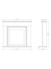 Be Modern Soft White Stanton Complete Electric Fireplace - Image 3 of 3