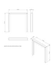 Be Modern Chrome Pryzm Edge 22inch Inset Electric Fireplace - Image 5 of 7
