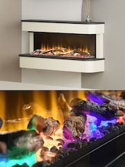 Be Modern Midnight Mist Juliette Wall Mounted Electric Fire - Image 3 of 6