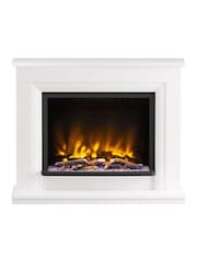 Be Modern Ash White Arana Complete Electric Fireplace - Image 2 of 5